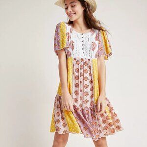 Anthropologie Melody Patchwork Dress 8